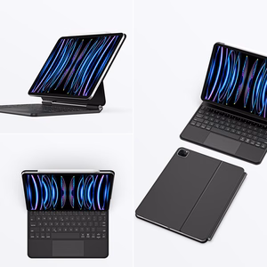 Dux Ducis Keyboard (MK Series) ümbris with Bluetooth keyboard jaoks iPad Air 4 / 5 / iPad Pro 11" 2018-2022 - must