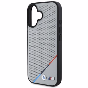 BMW M Perforated Tricolor Line MagSafe iPhone 16 Ümbris - hall