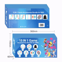 Nintendo Lüliti 15-in-1 Family Accessory Pakk 2 - oranž and sinine Komplekt