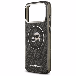 Karl Lagerfeld IML Glitter Karl&Choupette Heads Logo MagSafe Ümbris jaoks iPhone 17 Pro Max - Must