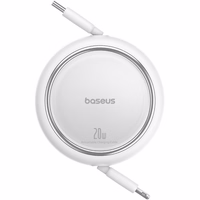Baseus Free2Pull Kaabel Retractable USB-C / Lightning 20W 1m - valge