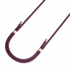 3mk EasyClip Elite telefoni kaelapael, Mulberry (kuldsed detailid)