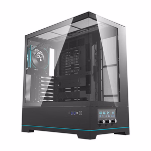 Darkflash DY451 PRO computer ümbris (must) + 1 fan
