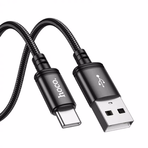 Кабель USB A - USB C Hoco 3A 3 m X91 чёрный