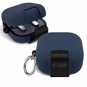 Tech-Protect Slim Hook ümbris Samsung Galaxy Buds 4 / 4 Pro jaoks tumesinine