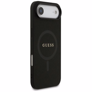 Guess Saffiano Classic Logo MagSafe ümbris jaoks iPhone Air - must