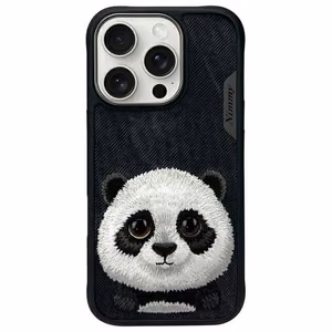 Nimmy Big Eyed Pet 2.0 Panda ümbris jaoks iPhone 16 Pro Max - must