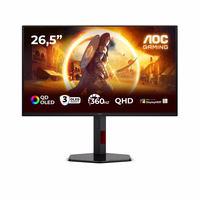 AOC G4 Q27G4SDR computer monitor 67.3 cm (26.5") 2560 x 1440 pixels Quad HD QD-OLED must, punane