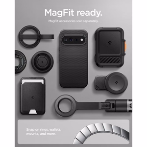 Spigen Liquid Air Mag MagSafe ümbris mudelile Google Pixel 11 Pro, mattmust
