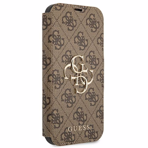Guess GUBKP13X4GMGBR iPhone 13 Pro Max 6.7" pruun/pruun raamat 4G Suur metallist logo