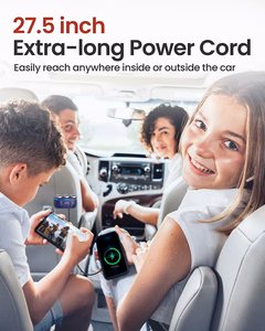 Auto Cigarette Lighter Pesa Splitter B39-C - 3 sockets + USB + tüüp C - QC 3.0 PD 3A 120W koos ekraan and kaabel