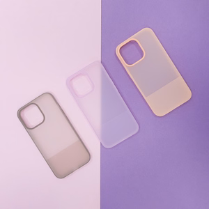 Kingxbar Plain seeria ümbris iPhone 13 Pro silikoonist ümbris lilla