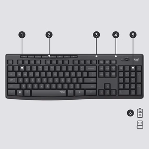 Logitech MK295 Silent juhtmevaba komplekt