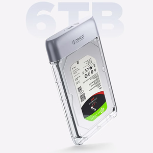 Orico TX25C3 2.5" HDD/SSD USB-C 5Gb/s kettaseade - läbipaistev