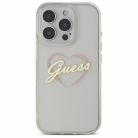 Guess IML Heart Ümbris jaoks iPhone 16 Pro - läbipaistev