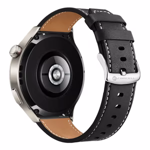 Strap for Samsung Galaxy Watch Forcell F-Design FS21 holes eco-friendly leather 20 mm black