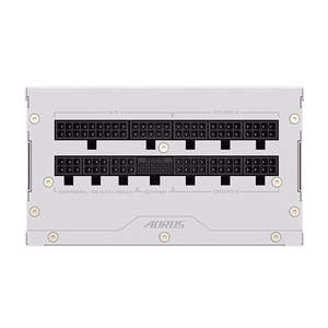 GIGABYTE AORUS ELITE P850W ICE toiteplokk - PCIe 5.0, 80 PLUS Platinum, täielikult modulaarne disain, 120mm ventilaator, ATX 3.0 ühilduv, EL pistik