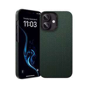 Benks Magnetic Armor Tint Kevlar 1000D (0064) jaoks Iphone 16 Plus roheline