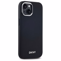 DKNY Plain Logo MagSafe iPhone 14 Ümbris - Must