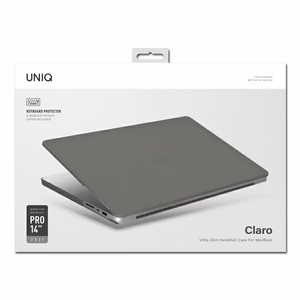 Uniq Claro ümbris MacBook Pro 14'' (2021) - läbipaistev hall