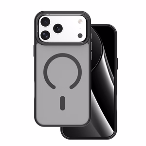 Frozen Mag Чехол для iPhone 17 Pro 6,3" чёрный с открытым кольцом