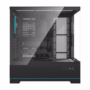 Darkflash DY451 PRO computer ümbris (must) + 1 fan