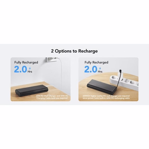 Powerbank Veger TCE130 (W2503) PD 130W 25000 mAh with built-in Type C cables / Lightning black