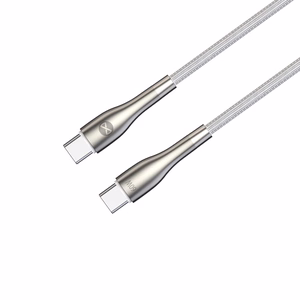 Forever Sleek kaabel USB-C - USB-C 1,0 m 60W valge