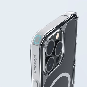 Nillkin Nature Pro Magnetic armored ümbris with MagSafe jaoks iPhone 15 Pro - valge