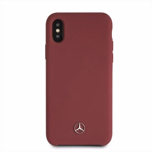 Mercedes Silicone Line iPhone X/XS Ümbris - punane