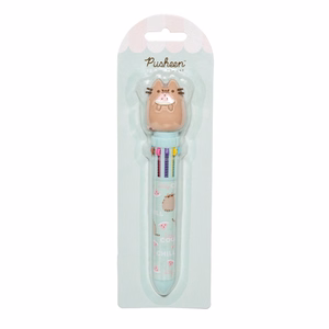 Pusheen Foodie Collection 10 värviga nupuga pastapliiats 3D-figuuriga