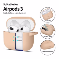 Tech-Protect Silicone Hook Ümbris jaoks Apple AirPods 3 - Beige