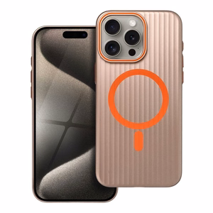 Ümbris SIMPLY compatible with MagSafe jaoks IPHONE 15 Pro Max titanium desert