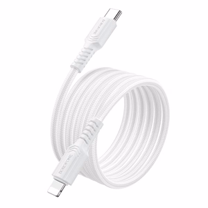 Кабель Borofone BX116 USB-C на Lightning 1.0m белый