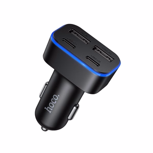 Автомобильное зарядное устройство Hoco 2xUSB A + 2xUSB C PD QC3.0 42W Z63 чёрный