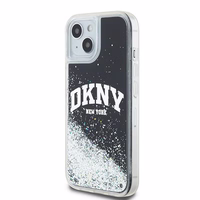 DKNY ümbris jaoks iPhone 15 6,1" HC DKHCP15SLBNAEK must HC liquid glitters w arch logo