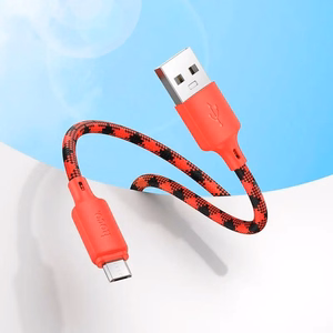 Кабель USB A - Micro USB Hoco 2,4A 1 m градиент красный