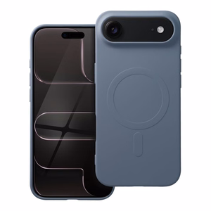 SILICONE MAG COVER (big hole) Ümbris compatible with MagSafe jaoks IPHONE 17 Air light sinine