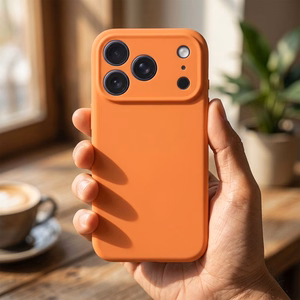 Чехол для iPhone 17 Pro Max / 18 Pro Max (низкий бортик камеры) Forcell F-Protect Rubber Premium, совместимый с MagSafe, оранжевый