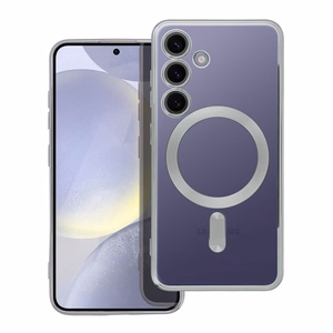 ELECTRO MAG COVER case compatible with MagSafe jaoks SAMSUNG S24 hõbedane