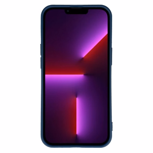 Vennus Silicone Heart Ümbris jaoks Iphone 14 Plus design 1 tumesinine