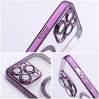 ELECTRO MAG COVER case compatible with MagSafe jaoks IPHONE 16 Pro deep lilla