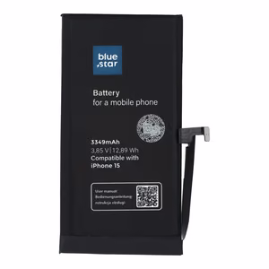 Battery jaoks iPhone 15 3349 mAh Sinine Star HQ