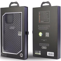 Audi Carbon Fiber iPhone 13 Pro Max 6.7" must/must hardcase AU-TPUPCIP13PM-R8/D2-BK