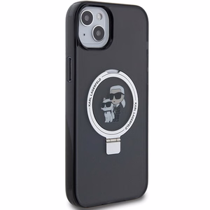 Karl Lagerfeld Ring Stand Karl&Choupette MagSafe ümbris jaoks iPhone 14 / 15 / 13 - must