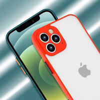 Milky Case silikoonist paindlik poolläbipaistev ümbris Xiaomi Redmi Note 10 / Redmi Note 10S punane