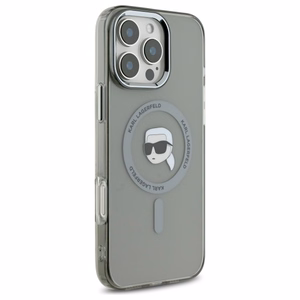 Karl Lagerfeld IML Metal Karl Head MagSafe Ümbris jaoks iPhone 16 Pro Max - must