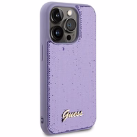 Guess Sequin Script Metal ümbris jaoks iPhone 15 Pro Max - lilla