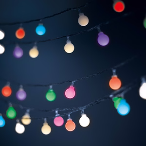 Valguskett päikese LED FROSTED BALLS SFB62 6,5m 30 kuuli mitmevärviline Forever Light