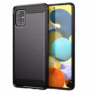 Ümbris jaoks Samsung A51 Carbon must